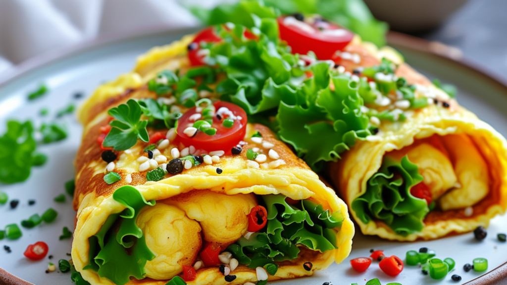 Breakfast Omelette wrap Recipe