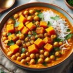 Recette de Curry de Courge Musquée, Pois Chiches et Noix de Coco