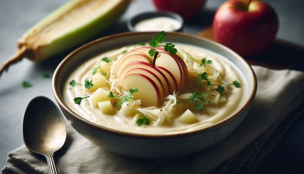 Receita de Sopa de Aipo e Maçã