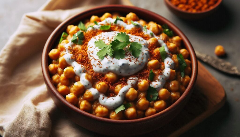 Chana Masala with Coconut Chutney Recipe