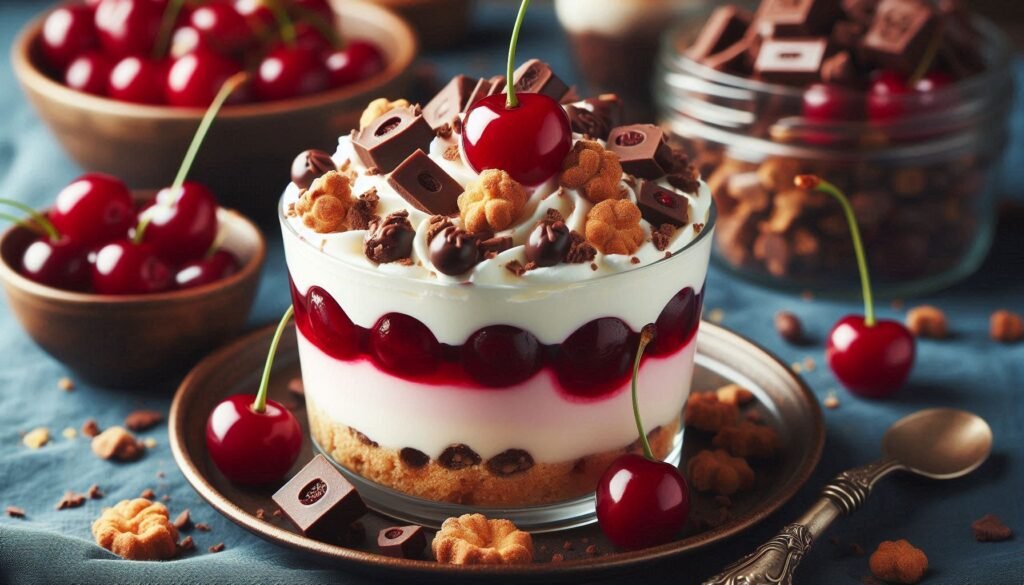 Kirsch Bakewell Parfait Rezept