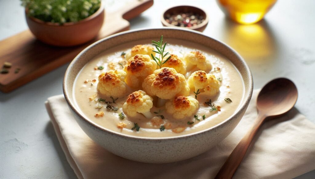 Creamy Roast Cauliflower Soup Recipe