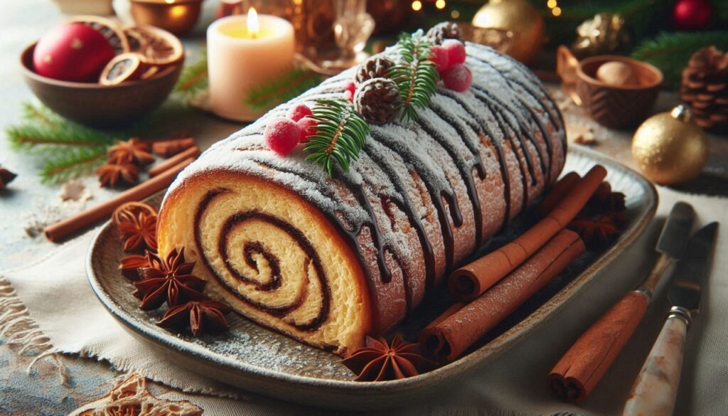 Christmas Yule Log Cake Recipe