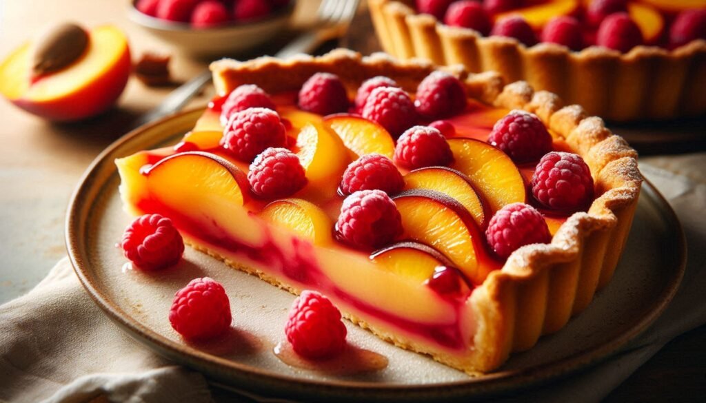 Peach and Raspberry Tart Recipe