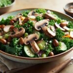 Fresh Kale and Mushroom Salad Recipe