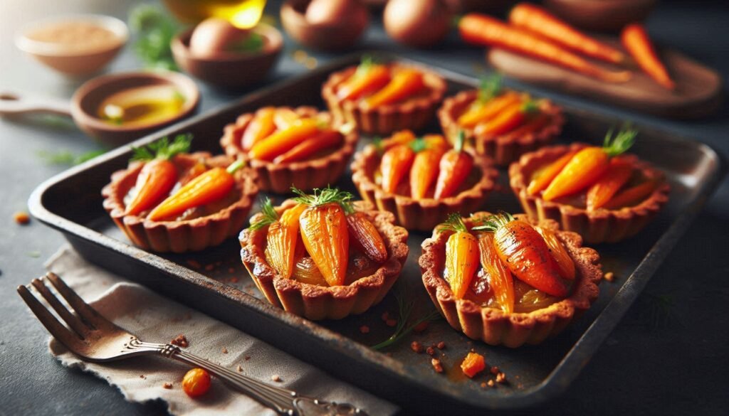 Roasted Carrot Tartlets Recipe