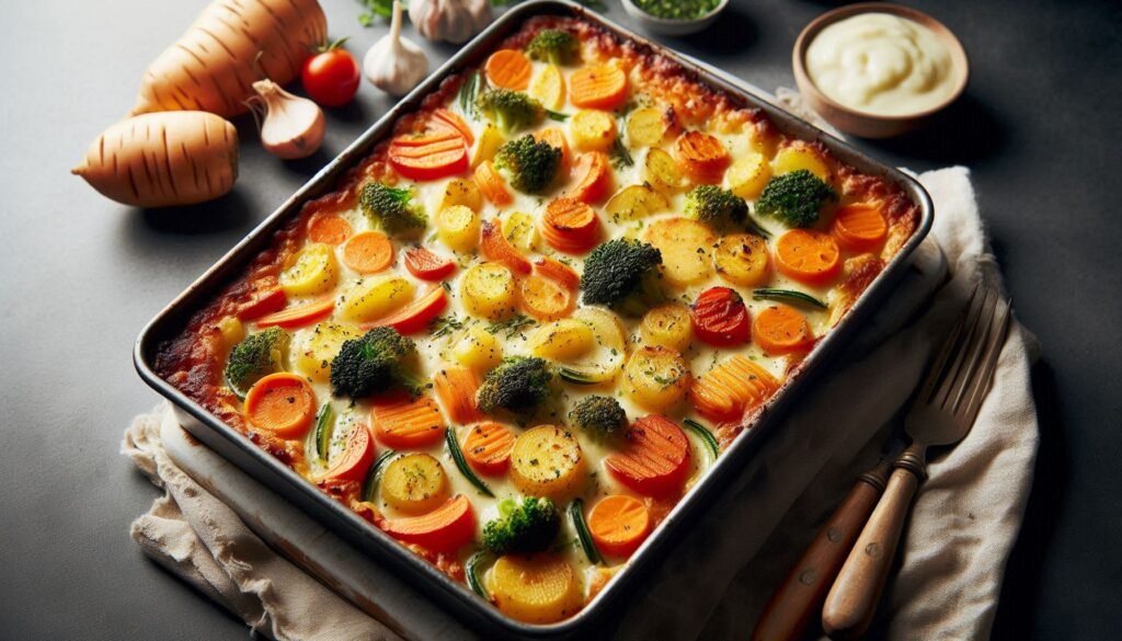 Cheesy Root Vegetable Gratin Recipe