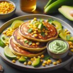 Corn Pancakes with Avocado Dip Recipe