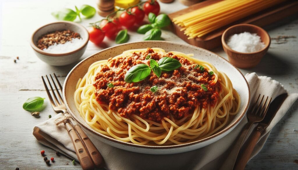 Recette de Spaghettis à la Bolognaise