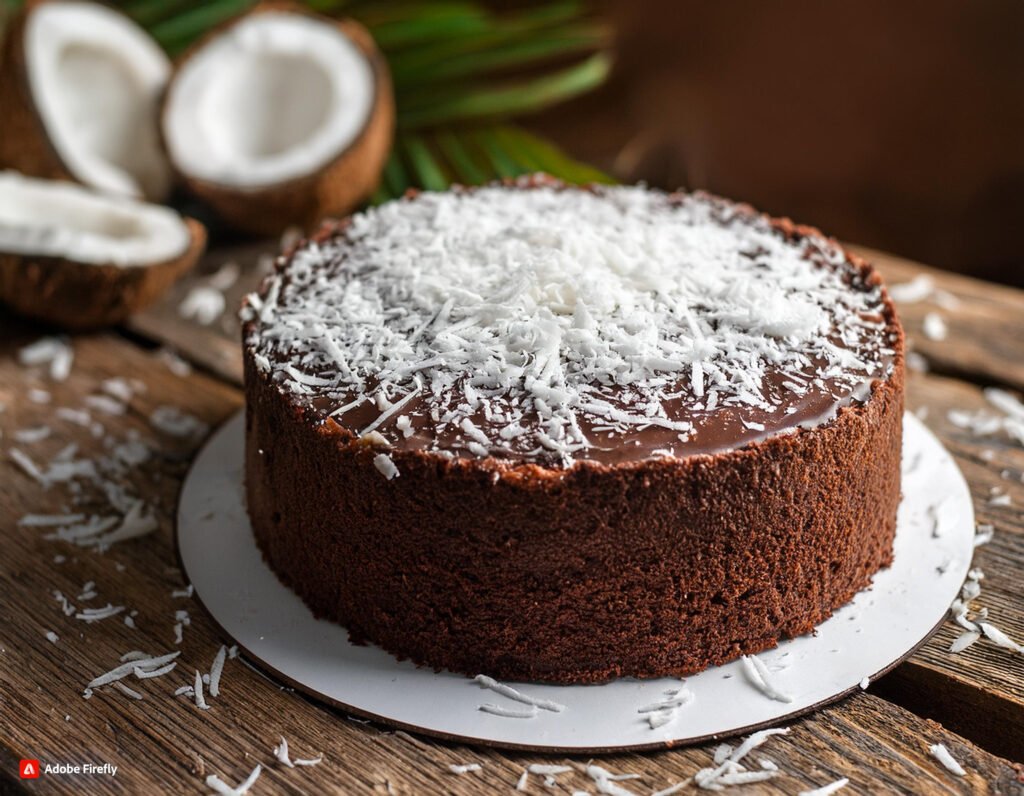 Vegetarian Chocolate Coconut Cake Recipe