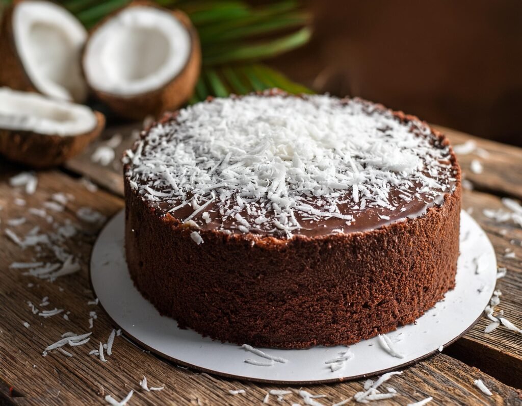 Vegan Chocolate Coconut Cake Recipe