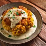 Roasted Harissa Cauliflower with Herbs and Tahini Yogurt Recipe