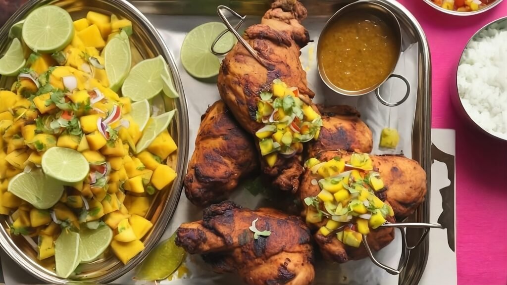 Recette de Poulet Tandoori Avec Salsa à la Mangue