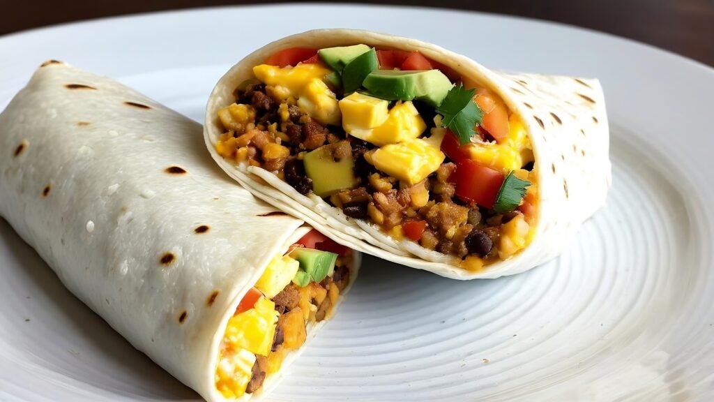 Rezept Für Vegetarischen Frühstücks-Burrito