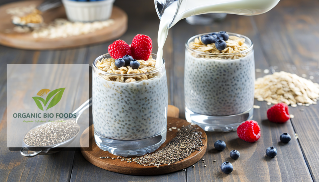 Oatmeal with Milk and Chia Seeds Recipe