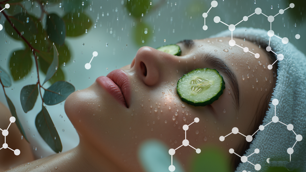 Khoa học đằng sau việc dưa leo làm mát đôi mắt