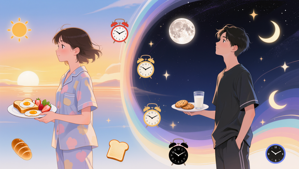 Por que seu cronotipo do sono deve ditar sua alimentação e por que madrugadores e notívagos precisam de dietas diferentes