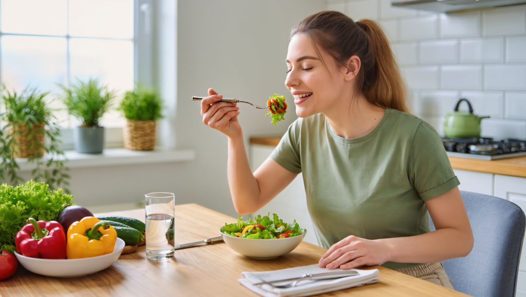 Tại Sao Nhai Thức Ăn Là Mẹo Vặt Sức Khỏe Bị Bỏ Qua Nhiều Nhất: Biến Đổi Tiêu Hóa, Cân Nặng và Năng Lượng