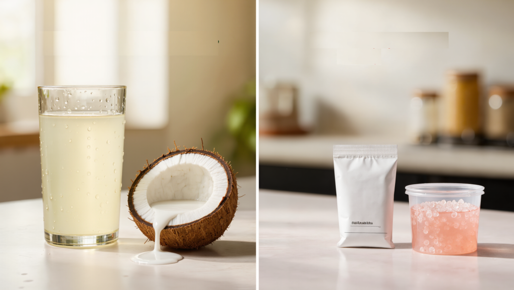 Eau de Coco ou Sels de Réhydratation Orale : Lequel est le meilleur pour une Réhydratation Rapide ?