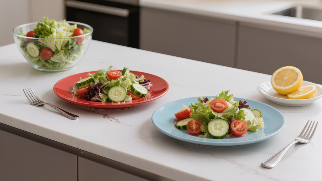 Does Plate Color Make You Eat More? Why Choosing The Right Plate Color Could Help Control Your Appetite: The Delboeuf Illusion